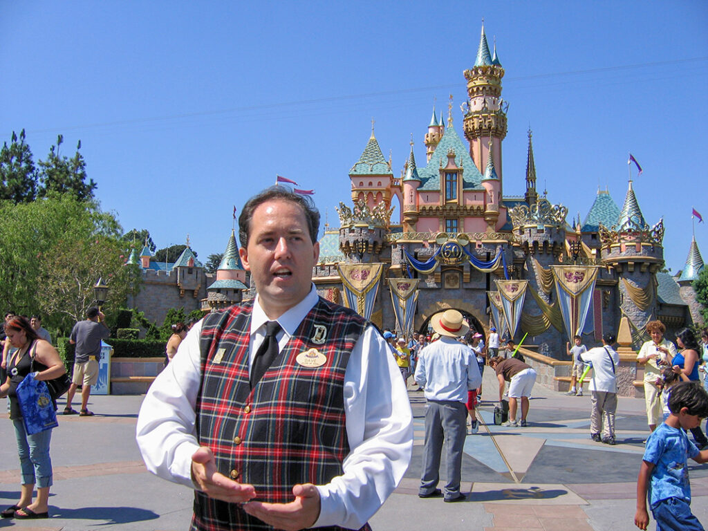 Dave giving a tour at Disneyland | Walt University