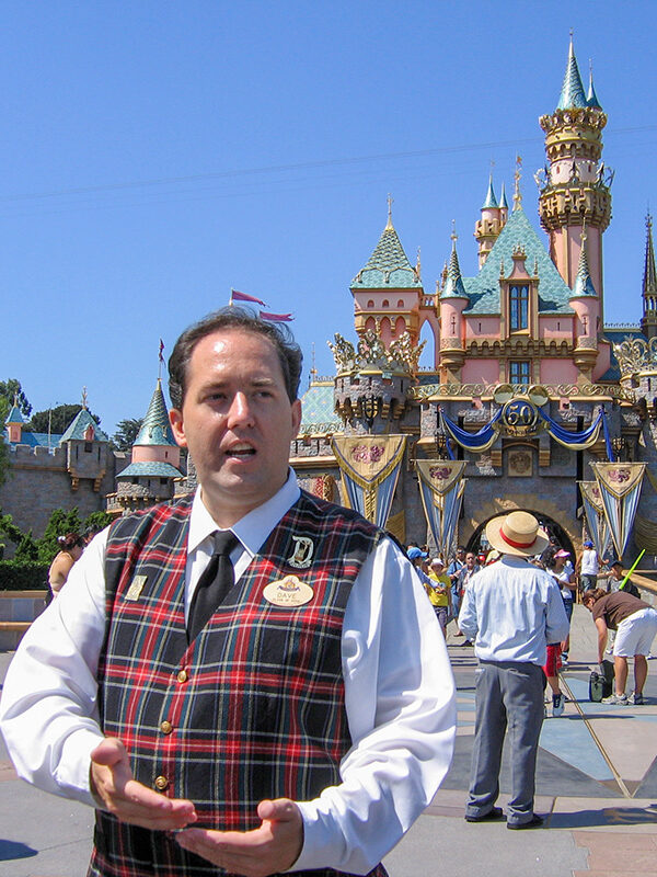 Dave giving a tour at Disneyland | Walt University